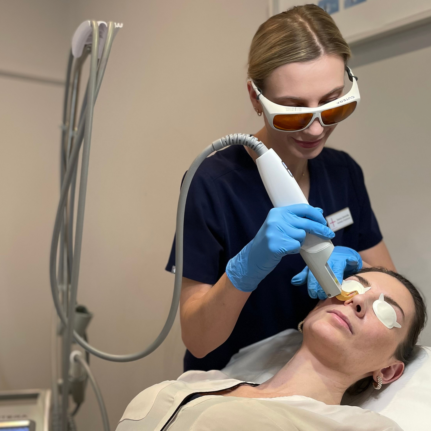 Joanna, our senior Aesthetic Practitioner, used Excel v Laser to target redness and pigmentation at Medicetics London