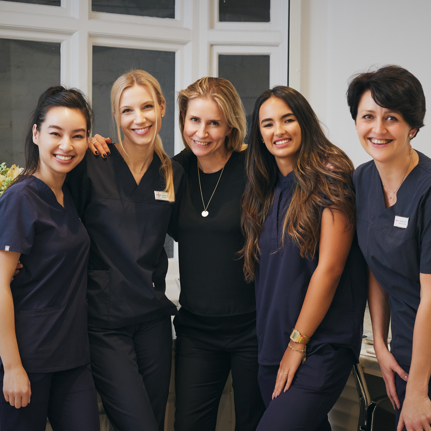 The experienced Medicetics Team at their Central London aesthetic clinic